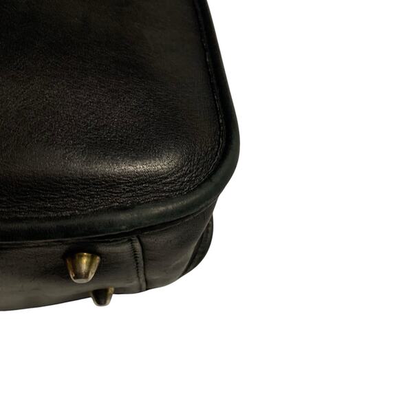 VINTAGE COACH l Black Classic Legacy Zip Shoulder Crossbody Handbag Purse 90s - Picture 13 of 16